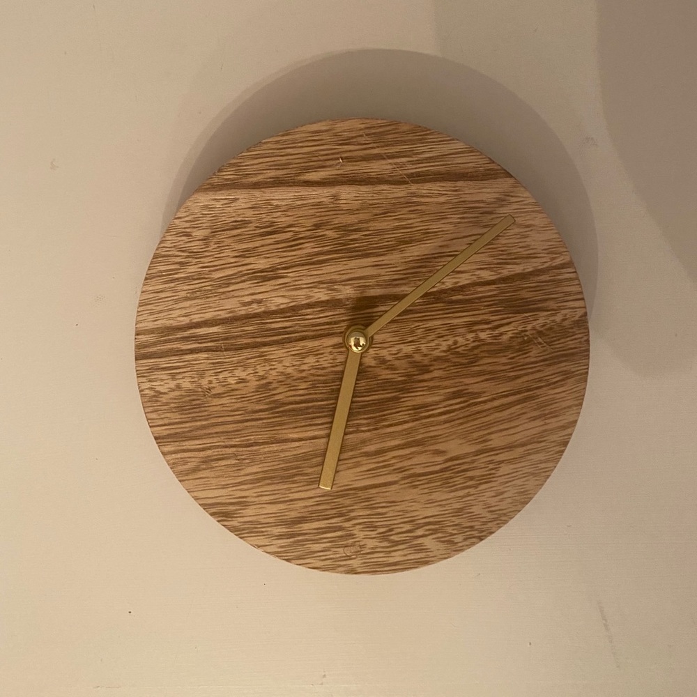 Wooden wall clock